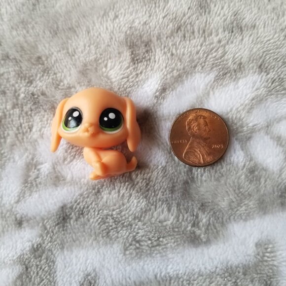 Littlest Pet Shop Beagle Peach Tan Mini Figure Value Pets Dog No Number - Picture 3 of 3